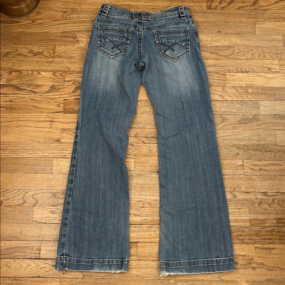 Stetson Women's Flare Jeans in Classic Blue - Picture 5 of 8